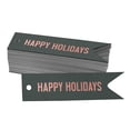 thumbnail image 1 of Inkdotpot Real Rose Gold Foil Happy Holiday Tags Favor Hang Paper Tags 100 Pieces, 1 of 6