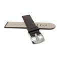 thumbnail image 4 of Extra Long (XL), 22mm Leather Watch Band Strap, Mat, Tone-on-Tone Stitching, Stainless Steel Buckle, 4 of 7
