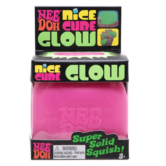 Nee Doh Nice Cube Glow, 1 random Colour