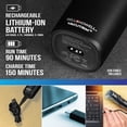 thumbnail image 4 of Vacutrim Cordless Mens Beard Trimmer, Rechargeable Electric Shaver with 20 Trim Setting Calibration Dial and Built-in Vacuum for Mustache, Sideburns. Facial Hair, Black, 7.5", As Seen On TV, 4 of 10
