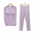 thumbnail image 1 of TIMIFIS Maternity Nursing Pajamas Set Short Sleeve Breastfeeding Sleepwear Double Layer Postpartum Top and Pants Set - Spring/Summer, 1 of 3