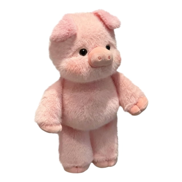 Plush Pig Doll Running Figure, Soft Stuffed Animal Toy With Adorable Facial Expression And Playful Running Pose Design, Perfect For Teens As A Birthday Gift And Collectible