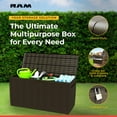 thumbnail image 2 of Ram Quality Products 71 Gallon Outdoor Backyard Patio Storage Deck Box, 2 of 11