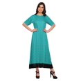 thumbnail image 1 of Moomaya Kurti Longue Imprimée Tenue d'Été Tunique Ligne A pour Femmes, 1 of 5