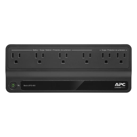 APC Back-UPS 450VA Battery Backup, 6 Outlet