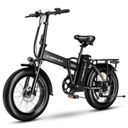 Cbvelo 1000W Folding Electric Bike for Adults, 48V 20.8AH Large Removable Battery E-Bike, 30+MPH, 80 Miles Max Range, 20" Fat Tire Electric Bike for Adults, Adult Electric Bicycles for Commute