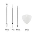 thumbnail image 3 of Unique Bargains Stainless Steel Pry Tool Repair Kit for Screen Glue Removal 5in1 Set, 3 of 4