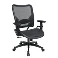 thumbnail image 1 of Air Grid Black Fabric Seat Back Adjustable Arms and Lumbar Managers Chair, 1 of 5