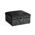 thumbnail image 1 of BEDEEP Ottoman de Rangement Mobile pour Canapé Sectionnel Modulaire, Ottoman en Chenille avec Rangement pour Salon, Noir, 1 of 7