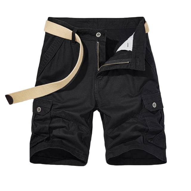 Diufon Men's Athletic Shorts Drawstring Waisted Outdoor Sport Shorts Spring Summer Hiking Shorts with Pockets