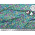 thumbnail image 3 of Soimoi Poly Georgette Fabric Aster Flower Print Fabric by the Yard 52 Inch Wide, 3 of 3