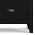 thumbnail image 3 of Simpli Home Redmond Solid Wood 39 " Transitional Medium Storage Cabinet in Black, 3 of 8