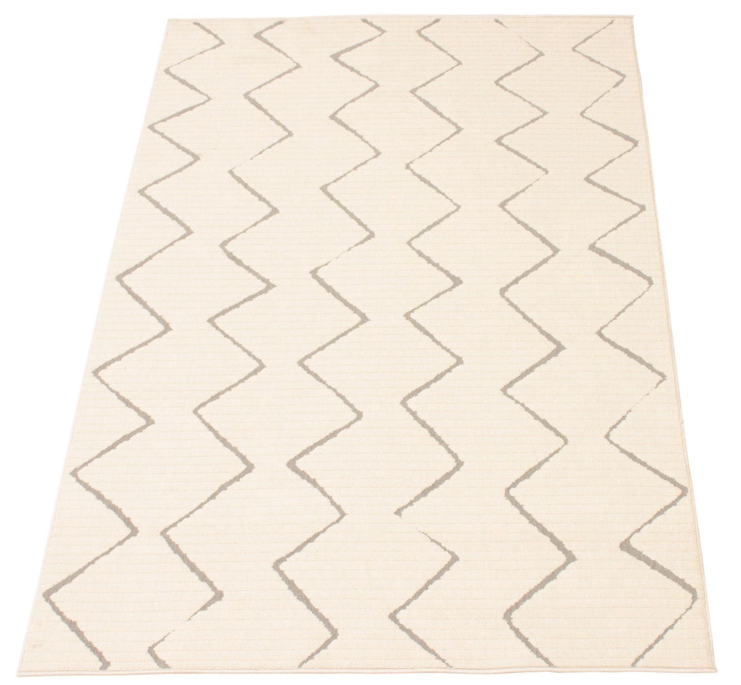 ECARPET Indoor/Outdoor for Balcony, Patio and Garden Raya Ivory Rug