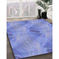 thumbnail image 3 of Ahgly Tapis Rectangulaire Lavable en Machine Intérieur Transitionnel Bleu Denim, 7 Pieds x 9 Pieds, 3 of 7