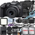 thumbnail image 1 of Canon EOS R10 Appareil Photo Sans Miroir avec Objectif RF-S 18-45mm + Lot de 2 Cartes Mémoire 128 Go + Étui + Accessoire ZeeTech, 1 of 9