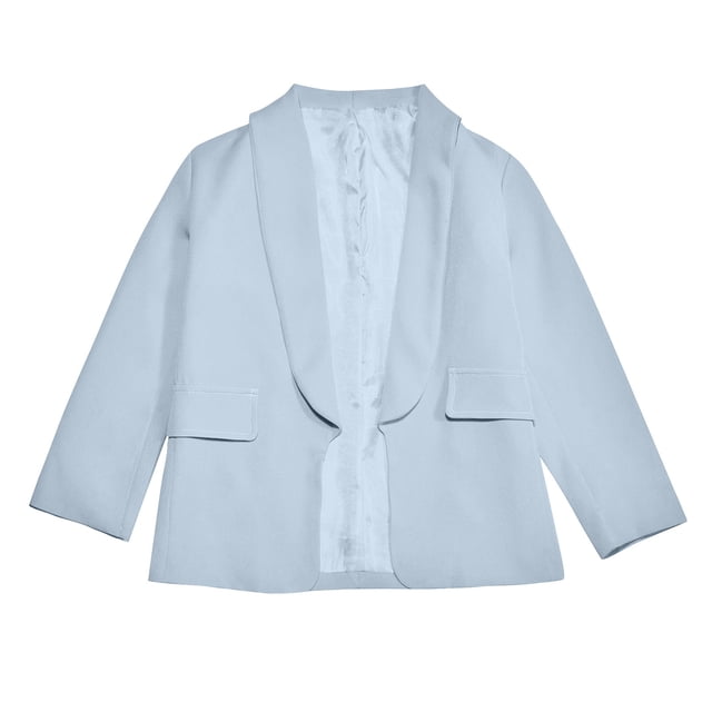 Veste de Costume Formelle à Manches Longues pour Filles avec Poche Intérieure Hauts & Chemises pour Enfants