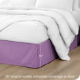 thumbnail image 2 of Bare Home Jupe de Lit Double Brossage - Premium 1800 Collection - Retombée de 15 Pouces - Lit Simple, Lavande, 2 of 4