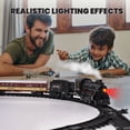 thumbnail image 4 of Train Set with Remote Control, AUOSHI Electric Train Track W/Cargo Vehicle, Light & Sounds, Plastic Steam Locomotive Engine Train Toy Educational Gift for 5 6 7 8+ Years Old Boys Girls, 4 of 10