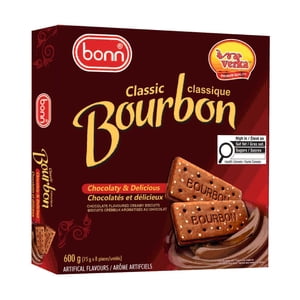 Bonn Bourbonn-Chocolate Flavoured Biscuits de crème, 600g