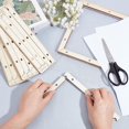 thumbnail image 3 of 3 Sets Wooden Paper Making Mould 20x20cm Rectangle Wooden Papermaking Frame with Gauze Papermaking Screen Kit for Dried Flower Handcraft DIY Paper Craft, 3 of 5