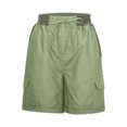 thumbnail image 4 of Innerwin Shorts Summer Casual Ladies Cargo Work Short Stretch Linen Army Green S, 4 of 7