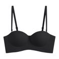 thumbnail image 1 of RKSTN Bras for Women Traceless Comfortable No Steel Ring Removable shoulder strap Convertible Bras Solid Color Breathable Gathering Push up Strapless Bras, 1 of 4