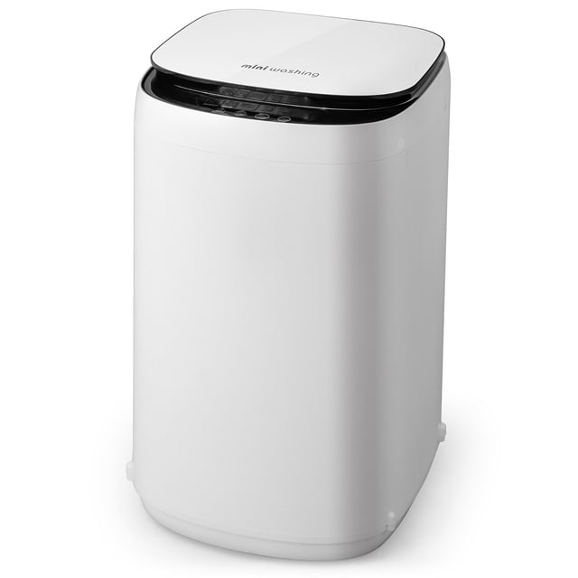 Gymax 7.7 lbs Full Automatic Compact Washer & Spinner Combo White