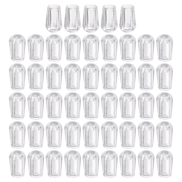 Thread Protector Nylon Uxcell 50 Pcs Rubber End Caps, 4mm Flexible Round Tube Bolt Cap Cover ...