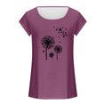 thumbnail image 4 of Womens Cap Sleeve Tops Summer Tank Top Casual Basic Tees Shirts Loose Blouses, 4 of 4