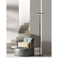 thumbnail image 1 of Francine Floor Lamp - 30W - Sandy Black - White Acrylic Diffuser, 1 of 3
