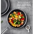 thumbnail image 3 of Koch Systeme CS 12 Inch Tri-Ply Stainless Steel etched Frying Pan, 3 of 9