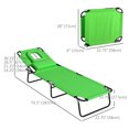 thumbnail image 3 of Outsunny 2PCS Adjustable Outdoor Lounge Chair, Garden Folding Chaise Lounge, 3 of 10