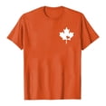 thumbnail image 3 of WEIYLL Womens T-Shirts Canada Maple Leaf Print Proud Statement Orange Tees Sizes XXL, 3 of 3