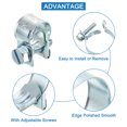 thumbnail image 3 of Unique Bargains 10Pack Mini Fuel Line Pipe Hose Clamp Clip, Adjustable 9-11mm, Zinc Plated, 3 of 5
