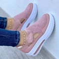 thumbnail image 1 of Espadrilles pour Femmes à Enfiler, Mocassins à Plateforme Confortables pour Femmes, Style Romain, Grande Pointure, Chaussures de Printemps pour Femmes, Noir, 1 of 4