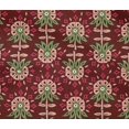 thumbnail image 4 of oneOone Cotton Flex Fabric Leaves & Floral Block Printed Fabric 1 Yard 40 Inch Wide, 4 of 4