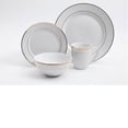 thumbnail image 1 of Gibson Palladine 16 Piece Dinnerware Set, Double Gold Banded, Fine Ceramic, 1 of 6
