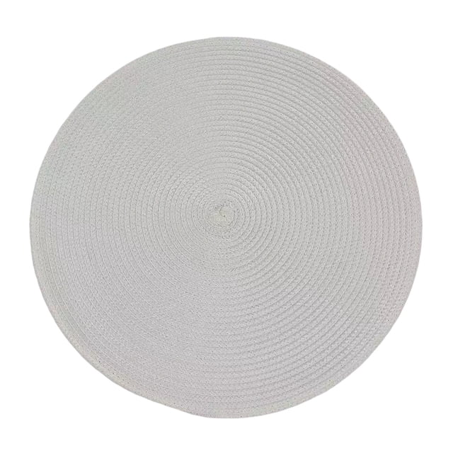 Tapis de Table Rond Tissé, Napperon de Salle à Manger en Fil de Coton Résistant à la Chaleur et Imperméable, Napperon de Table Basse Anti-Huile, Protection de Table Décorative Élégante 32 cm