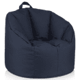 thumbnail image 1 of Bouclair Navy Canvas Bean Bag, 1 of 10