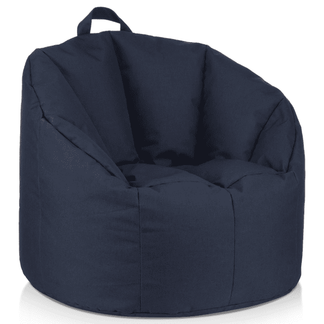 Bouclair Navy Canvas Bean Bag
