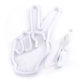 thumbnail image 3 of Neon Sign Light Innovative Victory Gesture Decorative Lamp USB Powered for Bedroom Cabinet Shelf, 3 of 6