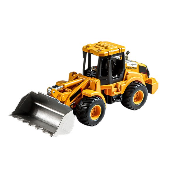 Yellow Yellow Inertial Excavator Toy For Children Engineering Vehicle Bulldozer Forklift Drop Resistant
