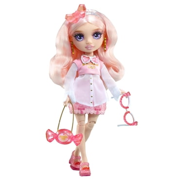 Rainbow High Creative Crystals Bella - Poupée-mannequin rose de 11 po (28 cm)
