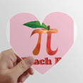 thumbnail image 1 of Autocollant en Vinyle Pi Peach Heart Mathématique pour Bouteille de Vélo, 1 of 3