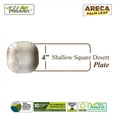 thumbnail image 2 of Assiette Carrée à Dessert de 4 Po/assiette à Feuilles de Martin Bio/naturelle, Écoresponsable, Robuste, Réutilisable, Compostable Biodégradable pour Cour Arrière, Fourniture Jetable/fête à Thème, Mariage/lot de 10, 50 Ou 100, 2 of 5