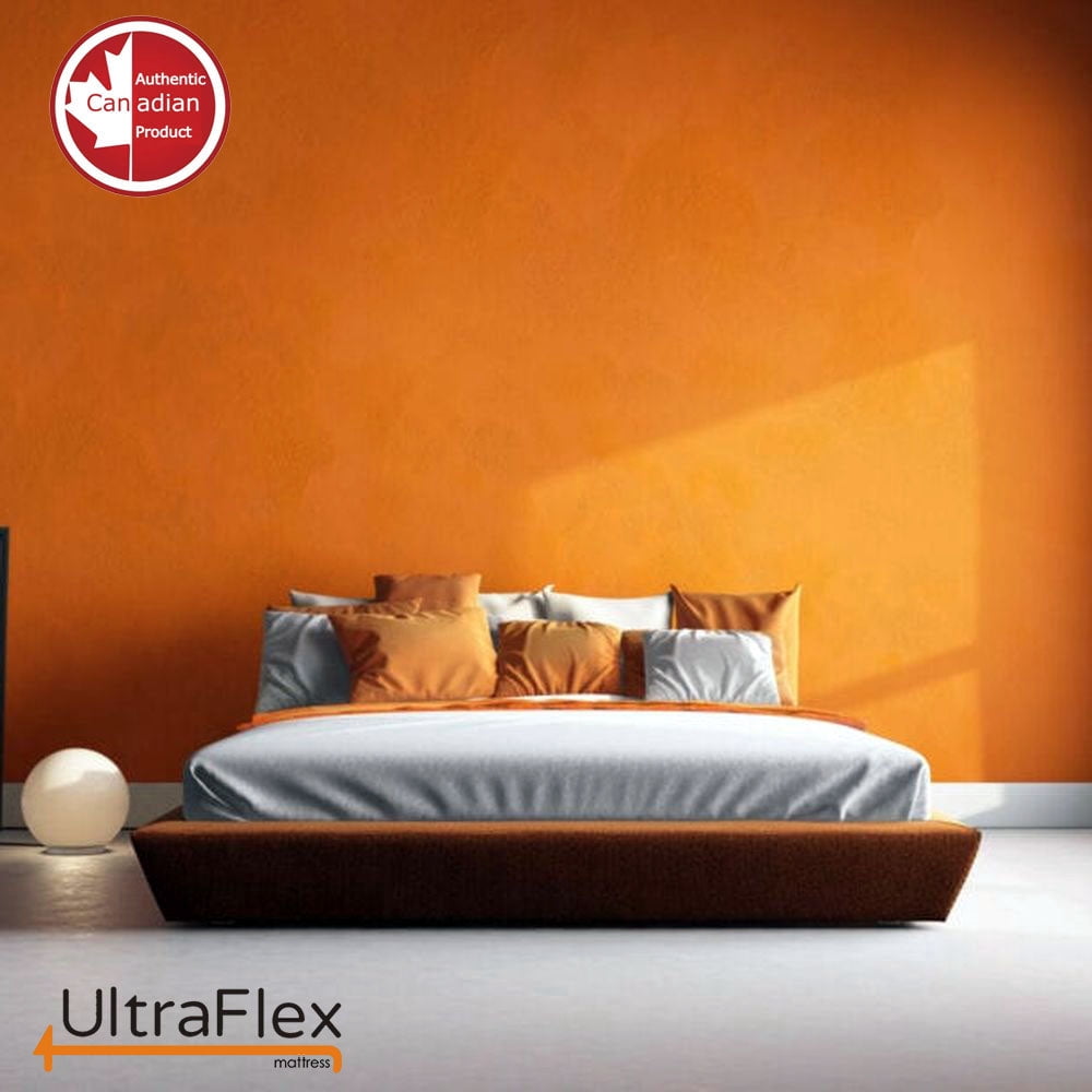 UltraFlex ASPIRE- Supportive CertiPUR-US® Certified Foam Mattress for Pressure Relief, Cool Sleep, Medium Firm, With Premium Cool Gel Memory Foam (Made in Canada)- Twin/Single Size