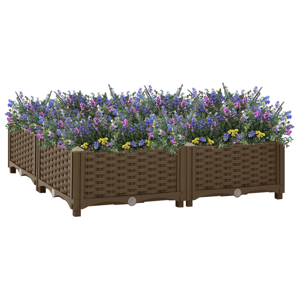 vidaXL Lit Surélevé 80x80x23 cm Polypropylène