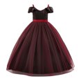 thumbnail image 1 of FhsagQ Robes Robes de Noël pour Filles Blanches Enfants Filles Robe à Paillettes Fête Robe Enfant Robe de Princesse Robes Noires de Noël pour Filles 14-16 Rouge 4-5 Ans, 1 of 4