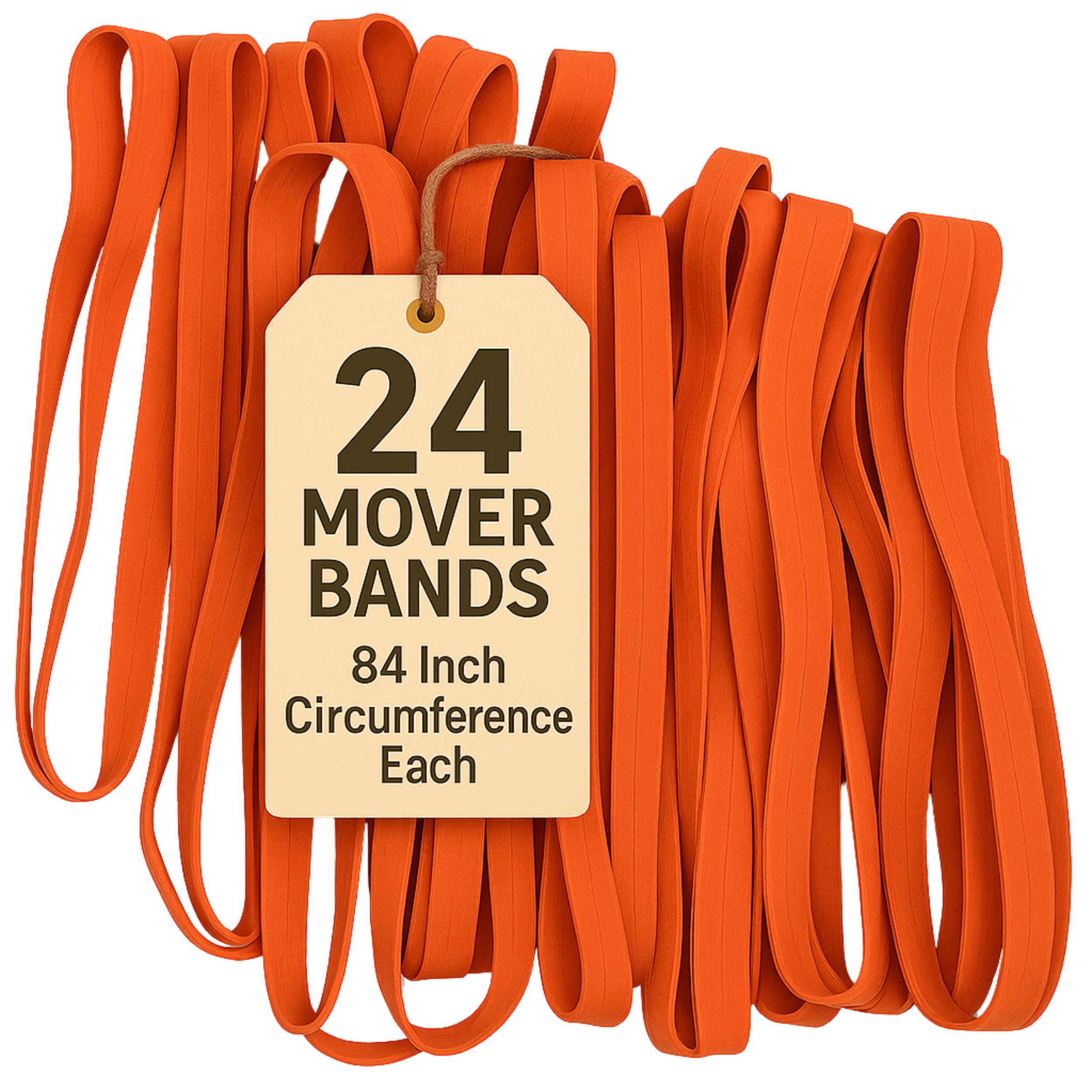 24 Pack Bandes Élastiques Extra Larges pour Meubles et Couvertures Mobiles - 42 Pouces Longueur Extra Résistant - Bandes Mobiles pour Sécuriser Tiroirs, Portes et Couvertures - par Kitchentoolz