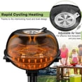 thumbnail image 4 of Patiojoy Electric BBQ Grill Portable Grill with Metal Cooking Grilling Rack Detachable Temperature Control & Removable Grease Collector Black, 4 of 10